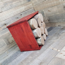 Rustic Birch Log Crate Versatile Wall Art and Floor Display Heavy One Off Item Handmade