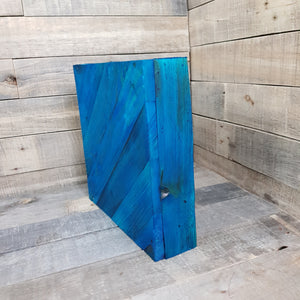 Reclaimed Wooden Crate Box - Blue